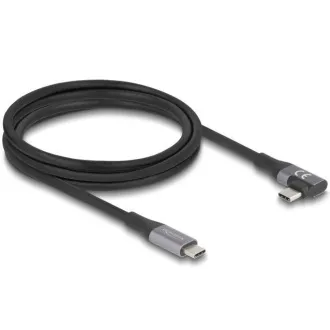 Delock Kabel USB 20 Gbps, pravoúhlý levý / pravý USB PD 3.1 Extended Power Range 240 W 2 m Delock Kabel USB 20 Gbps, pravoúhlý levý / pravý USB PD 3.1 Extended Power Range 240 W 2 m
