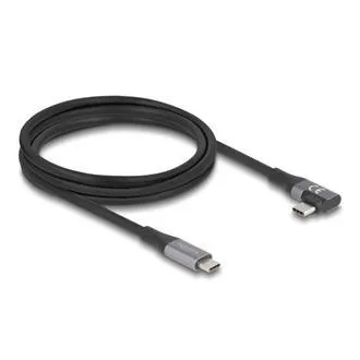 Delock Kabel USB 20 Gbps, pravoúhlý levý / pravý USB PD 3.1 Extended Power Range 240 W 2 m Delock Kabel USB 20 Gbps, pravoúhlý levý / pravý USB PD 3.1 Extended Power Range 240 W 2 m