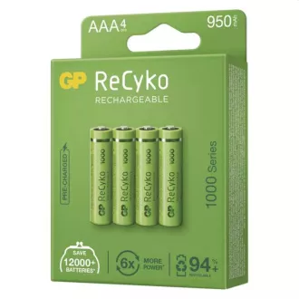 GP AAA ReCyko 950 mAh, nabíjecí (HR03) , 4 ks GP AAA ReCyko 950 mAh, nabíjecí (HR03) , 4 ks