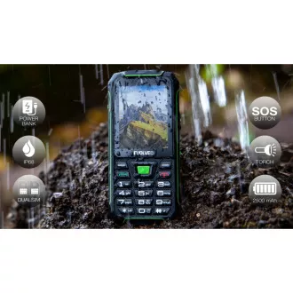 EVOLVEO StrongPhone W4, vodotěsný odolný Dual SIM telefon, černo-zelená EVOLVEO StrongPhone W4, vodotěsný odolný Dual SIM telefon, černo-zelená