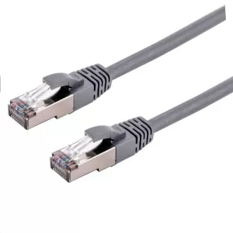 C-TECH Kabel patchcord Cat6a, S/FTP, šedý, 2m C-TECH Kabel patchcord Cat6a, S/FTP, šedý, 2m