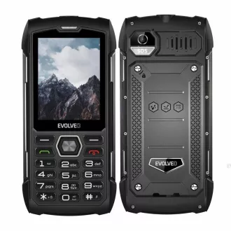 EVOLVEO StrongPhone H1, 2,8" vodotěsný odolný/2xSIM/2px/micro SDHC/5000mAh/černá-šedá EVOLVEO StrongPhone H1, 2,8" vodotěsný odolný/2xSIM/2px/micro SDHC/5000mAh/černá-šedá