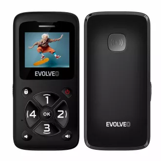 EVOLVEO EasyPhone ID, mobilní telefon pro seniory, nejjednodušší telefon na trhu, 1,77"/1x SIM/700mAh/černá EVOLVEO EasyPhone ID, mobilní telefon pro seniory, nejjednodušší telefon na trhu, 1,77"/1x SIM/700mAh/černá