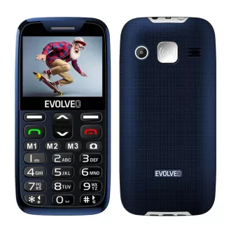 EVOLVEO EasyPhone XR, telefon pro seniory s nabíjecím stojánkem, 2,3" 320 x 240/1xSIM/0,3Mpx/microSDHC/1000 mAh/modrá EVOLVEO EasyPhone XR, telefon pro seniory s nabíjecím stojánkem, 2,3" 320 x 240/1xSIM/0,3Mpx/microSDHC/1000 mAh/modrá