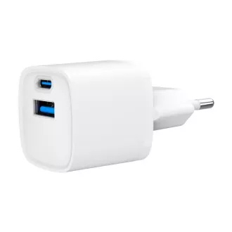 Gembird USB nabíječka, 2x port, 20W, rychlé nabíjení, bílá Gembird USB nabíječka, 2x port, 20W, rychlé nabíjení, bílá