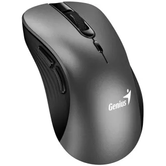 Genius Ergo 8100S Myš, bezdrátová, ergonomická, optická, 1600DPI, 6 tlačítek, USB, kovově šedá Genius Ergo 8100S Myš, bezdrátová, ergonomická, optická, 1600DPI, 6 tlačítek, USB, kovově šedá