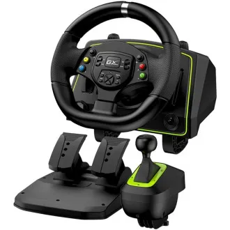 Genius GX Gaming SpeedMaster X2, Volant, pedály, řadicí páka, pro PC, PS3, PS4, PS5*, Xbox One, Xbox Series X a Xbox 360 Genius GX Gaming SpeedMaster X2, Volant, pedály, řadicí páka, pro PC, PS3, PS4, PS5*, Xbox One, Xbox Series X a Xbox 360