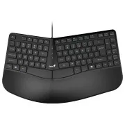 Genius Ergo KB-700 Klávesnice, drátová, ergonomická, Copilot klávesa, USB, 1,5m, CZ+SK layout, černá