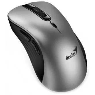 Genius Ergo 8100S AI, Myš, bezdrátová, ergonomická, optická, 1600DPI, 6 tlačítek, USB, Copilot, tichá, stříbrno-šedá Genius Ergo 8100S AI, Myš, bezdrátová, ergonomická, optická, 1600DPI, 6 tlačítek, USB, Copilot, tichá, stříbrno-šedá