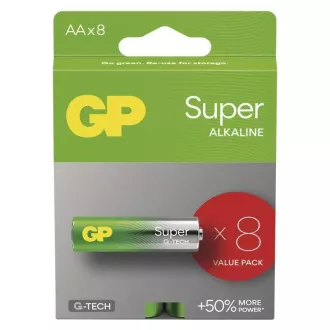 GP AA Super, alkalická (LR6) - 8 ks GP AA Super, alkalická (LR6) - 8 ks