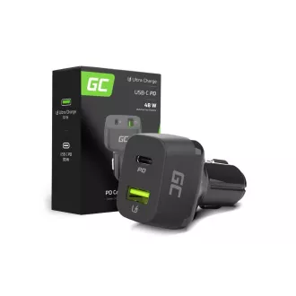 Green Cell Nabíječka do auta USB-C 48W (Power Delivery 30W, QC 3.0) Green Cell Nabíječka do auta USB-C 48W (Power Delivery 30W, QC 3.0)