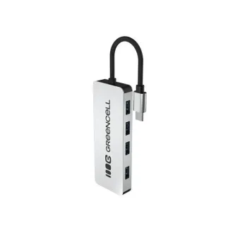 Green Cell USB-C 4v1 HUB (4×USB 3.0) – rychlý přenos 5 Gb/s, hliníkové pouzdro Green Cell USB-C 4v1 HUB (4×USB 3.0) – rychlý přenos 5 Gb/s, hliníkové pouzdro