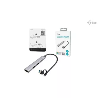 I-Tec USB-A/USB-C Metal HUB 1x USB-C 3.1 + 3x USB 2.0 I-Tec USB-A/USB-C Metal HUB 1x USB-C 3.1 + 3x USB 2.0