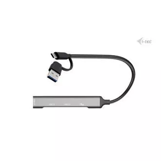 I-Tec USB-A/USB-C Metal HUB 1x USB-C 3.1 + 3x USB 2.0 I-Tec USB-A/USB-C Metal HUB 1x USB-C 3.1 + 3x USB 2.0