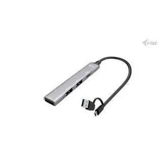 I-Tec USB-A/USB-C Metal HUB 1x USB-C 3.1 + 3x USB 2.0 I-Tec USB-A/USB-C Metal HUB 1x USB-C 3.1 + 3x USB 2.0