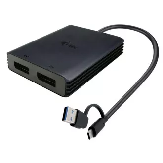 I-Tec USB-A/USB-C Dual 4K DP Video Adapter I-Tec USB-A/USB-C Dual 4K DP Video Adapter