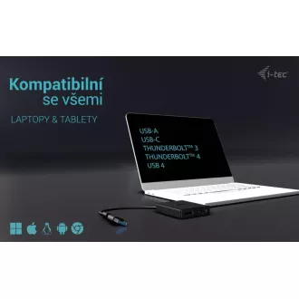 I-Tec USB-A/USB-C Dual 4K DP Video Adapter I-Tec USB-A/USB-C Dual 4K DP Video Adapter