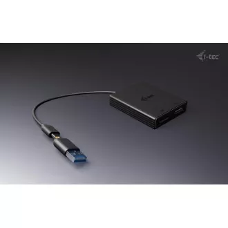 I-Tec USB-A/USB-C Dual 4K DP Video Adapter I-Tec USB-A/USB-C Dual 4K DP Video Adapter