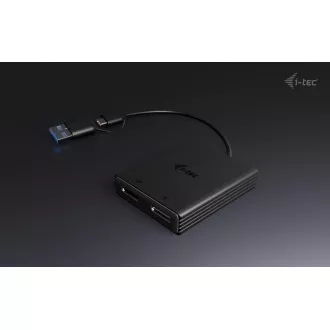 I-Tec USB-A/USB-C Dual 4K DP Video Adapter I-Tec USB-A/USB-C Dual 4K DP Video Adapter