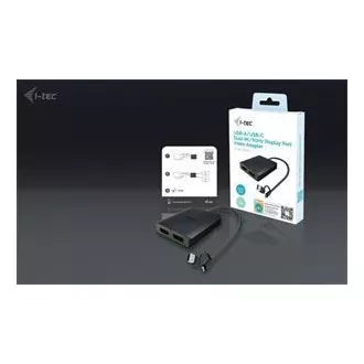 I-Tec USB-A/USB-C Dual 4K DP Video Adapter I-Tec USB-A/USB-C Dual 4K DP Video Adapter