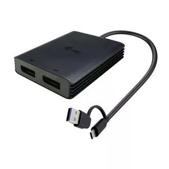 I-Tec USB-A/USB-C Dual 4K DP Video Adapter I-Tec USB-A/USB-C Dual 4K DP Video Adapter