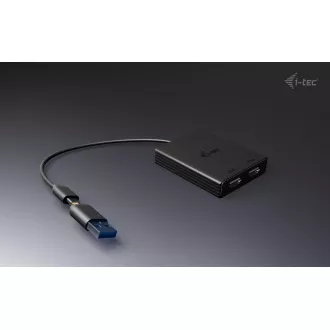 I-Tec USB-A/USB-C Dual 4K HDMI Video Adapter