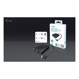 I-Tec USB-A/USB-C Dual 4K HDMI Video Adapter