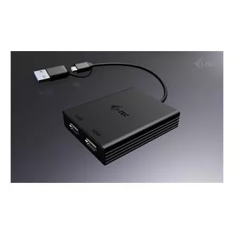 I-Tec USB-A/USB-C Dual 4K HDMI Video Adapter