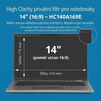 Kensington High Clarity privátní filtr pro notebook 14'' 16:9 Kensington High Clarity privátní filtr pro notebook 14'' 16:9