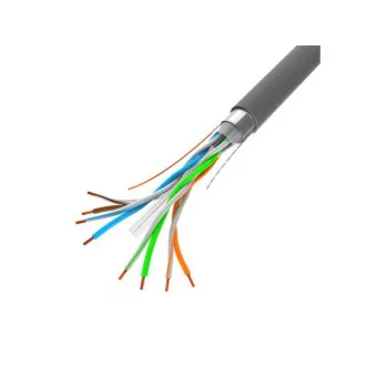 LANBERG FTP kabel CAT.6, Cu, délka 305m, šedý, CPR + Fluke passed, PVC LANBERG FTP kabel CAT.6, Cu, délka 305m, šedý, CPR + Fluke passed, PVC