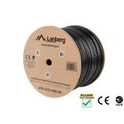 LANBERG LAN KABEL CAT.6 FTP 305M PEVNÝ VENKOVNÍ CU ČERNÝ FLUKE PŘEDÁN