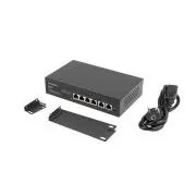 LANBERG SWITCH 4X 100MB POE+/2X 100MB UNMANAGED RACK 10"/19" FAST ETHERNET 60W