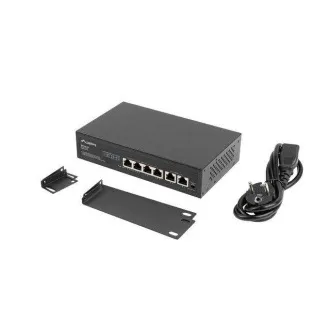 LANBERG SWITCH 4X 100MB POE+/2X 100MB UNMANAGED RACK 10"/19" FAST ETHERNET 60W LANBERG SWITCH 4X 100MB POE+/2X 100MB UNMANAGED RACK 10"/19" FAST ETHERNET 60W