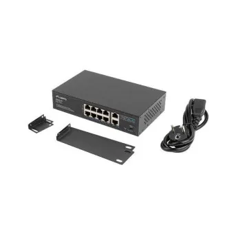 LANBERG SWITCH 8X 100MB POE+/2X 1GB UNMANAGED RACK 10"/19" GIGABIT ETHERNET 120W LANBERG SWITCH 8X 100MB POE+/2X 1GB UNMANAGED RACK 10"/19" GIGABIT ETHERNET 120W