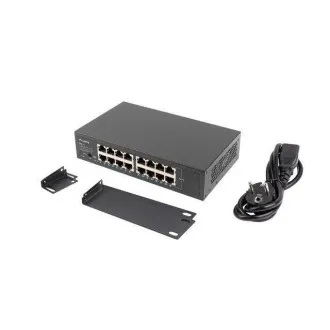 LANBERG PŘEPÍNAČ RSGE-16 16X 1GB GIGABITOVÝ ETHERNET NEŘÍZENÝ RACK 10"/19" LANBERG PŘEPÍNAČ RSGE-16 16X 1GB GIGABITOVÝ ETHERNET NEŘÍZENÝ RACK 10"/19"