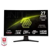 MSI Gaming monitor MAG 274CXF 27" Rapid VA zakřivený/FHD/280Hz/0,5ms/2xHDMI/DP/černá