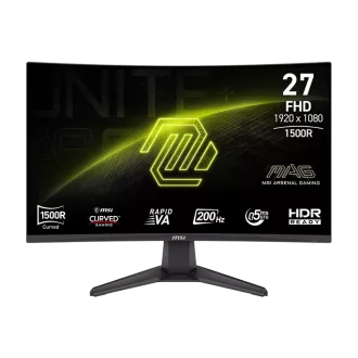 MSI MAG 276CF E20 Gaming monitor 27" zakřivený Rapid VA/FHD/200Hz/0,5ms/2xHDMI/DP/černá MSI MAG 276CF E20 Gaming monitor 27" zakřivený Rapid VA/FHD/200Hz/0,5ms/2xHDMI/DP/černá