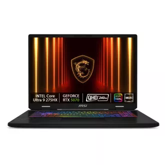 MSI Crosshair 17 HX AI D2XWGKG-039CZ/Core Ultra 9 275HX/32GB/2TB SSD/RTX 5070, 8GB/17"QHD+ IPS, 240Hz/Win 11 home/černá