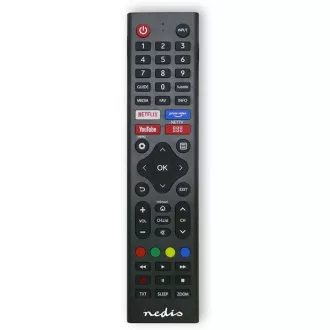 Nedis TVRC45HIBK - Náhradní Dálkový Ovladač | Hi-Sense TV | Předprogramovaný | Černá Nedis TVRC45HIBK - Náhradní Dálkový Ovladač | Hi-Sense TV | Předprogramovaný | Černá
