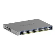 Netgear 48-Port Gigabit Ethernet, PoE+, Smart Switch, Cloud Management, 4 SFP+ Ports (380W) - GS752TXP