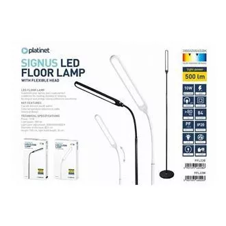 PLATINET stojací lampa SIGNUS 10W 84 LED 500 lumenů, černá, výška 150cm PLATINET stojací lampa SIGNUS 10W 84 LED 500 lumenů, černá, výška 150cm