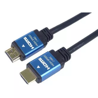 PremiumCord Ultra HDTV 4K@60Hz kabel HDMI 2.0b kovové+zlacené konektory 0,5m PremiumCord Ultra HDTV 4K@60Hz kabel HDMI 2.0b kovové+zlacené konektory 0,5m