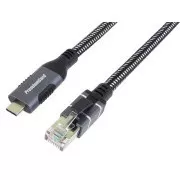 PremiumCord Ethernetový kabel USB-C -> LAN RJ45 10/100/1000 MBIT 1m