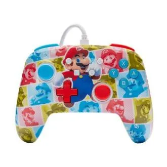 PowerA Vylepšený kabelový ovladač pro Nintendo - Super Mario - Mario Hero Reel PowerA Vylepšený kabelový ovladač pro Nintendo - Super Mario - Mario Hero Reel