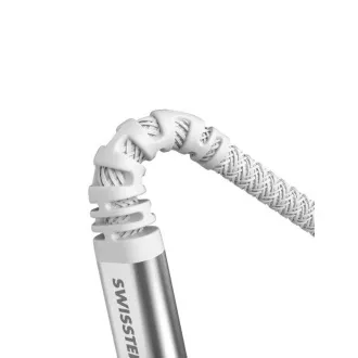 SWISSTEN DATOVÝ KABEL KEVLAR USB-C / LIGHTNING 1,5 M BÍLÝ SWISSTEN DATOVÝ KABEL KEVLAR USB-C / LIGHTNING 1,5 M BÍLÝ