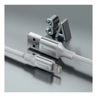 SWISSTEN DATOVÝ KABEL TEXTILE II USB / LIGHTNING 1,5 M BÍLÝ SWISSTEN DATOVÝ KABEL TEXTILE II USB / LIGHTNING 1,5 M BÍLÝ