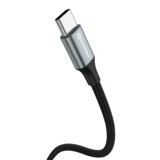 SWISSTEN DATOVÝ KABEL TEXTILE II USB / USB-C 1,5 M ČERNÝ SWISSTEN DATOVÝ KABEL TEXTILE II USB / USB-C 1,5 M ČERNÝ