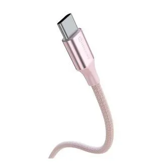 SWISSTEN DATOVÝ KABEL TEXTILE II USB-C / USB-C 1,5 M RŮŽOVÝ SWISSTEN DATOVÝ KABEL TEXTILE II USB-C / USB-C 1,5 M RŮŽOVÝ