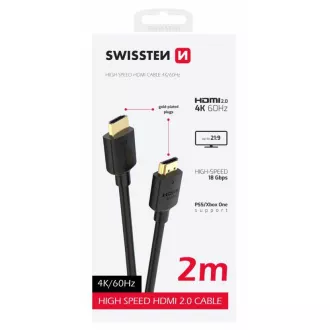 SWISSTEN KABEL HDMI NA HDMI 4K 60Hz 2,0 M PVC