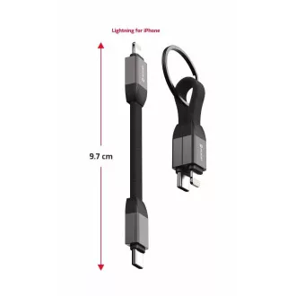 SWISSTEN MAGNETICKÝ KEYCHAIN KABEL USB-C / LIGHTNING 9,7 CM SWISSTEN MAGNETICKÝ KEYCHAIN KABEL USB-C / LIGHTNING 9,7 CM